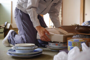 実家の遺品整理作業